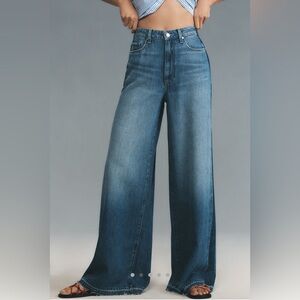 NWT Anthropologie PAIGE Portia High-Rise Wide-Leg Jeans 31 Nyra